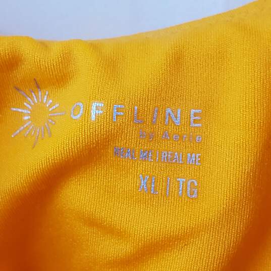 Offline by Aerie Nylon Athletic Orange Romper Size XL image number 3