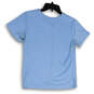Womens Blue V-Neck Short Sleeve Regular Fit Pullover T-Shirt Size Medium image number 2
