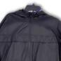 Womens Black Long Sleeve Front Pockets Full-Zip Windbreaker Jacket Size M image number 3