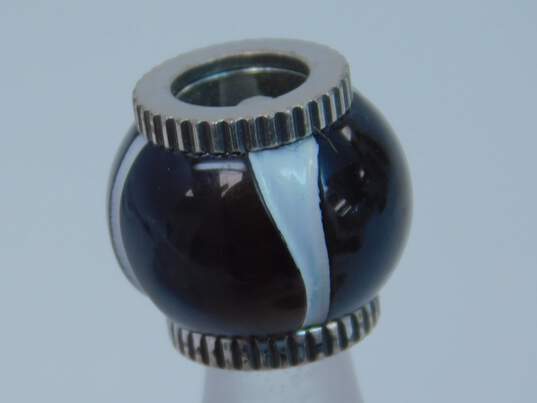 Brighton Designer Silver Tone Enamel & Swarovski Crystal Charm Beads 17.8g image number 4