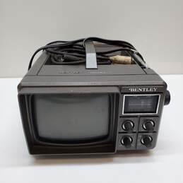 Vintage Bentley Deluxe Portable Black & White TV For Parts