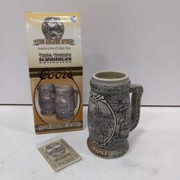 Coors The Golden Spike Rocky Mountain Ironhorse Collection Ceramic Mug w/Box