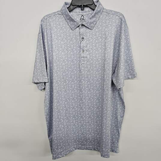 Deolax Blue Floral Polo image number 1
