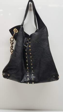 Michael Kors Uptown Astor Black/Gold Studded Leather Carryall Bag alternative image