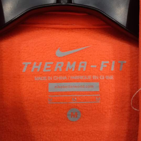 Women’s Nike Therma-Fit Front Pocket Logo Hoodie Sz M image number 3