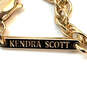 Designer Kendra Scott Gold-Tone Link Chain Tassel Pendant Necklace image number 4