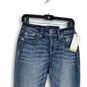 NWT Womens Light Blue Denim 5-Pocket Design Bootcut Leg Jeans Size 26 image number 3