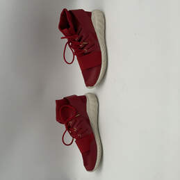 Mens Tubular Doom AQ2550 Red Round Toe Low Top Lace-Up Sneaker Shoes Sz 10