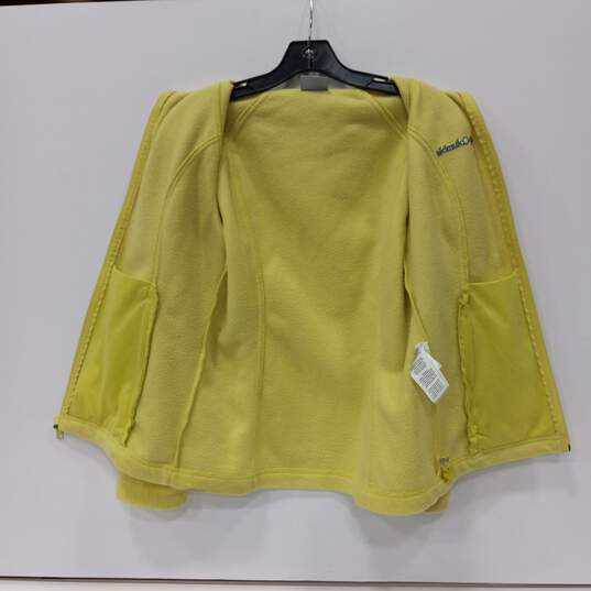 Women's Neon Green Columbia Jacket Size S image number 3