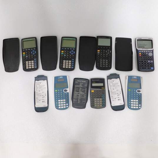 Texas Instruments and Casio Brand Scientific and Graphing Calculators (Set of 7) image number 1