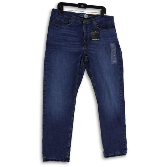 NWT Mens Blue Denim Medium Wash Classic Fit Straight Leg Jeans Size 36X32 image number 1