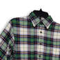 Mens Multicolor Plaid Long Sleeve Collared Button-Down Shirt Size Small image number 3