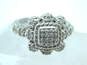 Judith Ripka Sterling Silver Cubic Zirconia Cluster Ring 8.8g image number 1
