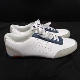 Mossimo Men's White/Blue Lace-Up Low Cut Sneaker Shoes Size 11 alternative image