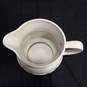 Longaberger Pottery Woven Traditions Ivory & Green Pitcher image number 4