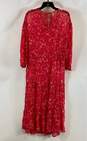 Free People Women's Raspberry Floral Maxi Dress- XS image number 1