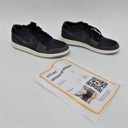 Jordan 1 Low Craft Inside Out Black Men's Shoes Size 9.5