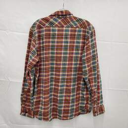 CC FILSON MN's Red & Blue Plaid Flannel Long Sleeve Shirt Size M alternative image