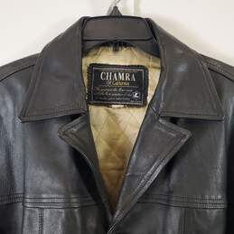 Cambra Men's Black Leather Jacket SZ L alternative image