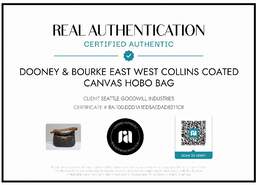 AUTHENTICATED DOONEY & BOURKE EAST WEST COLLINS HOBO BAG 14x10x7in alternative image