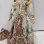 Porcelain Doll w/ Floral Lace Outfit image number 5