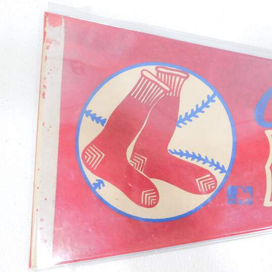 Vintage 1960s Boston Red Sox Felt Baseball Pennant image number 3