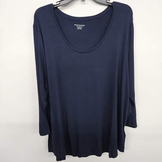 Navy Long Sleeve Top image number 1