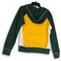 Womens Multicolor Green Bay Packers Pockets Football Pullover Hoodie Size M image number 2