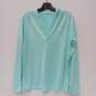 Under Armour Women's Light Blue Hooded Pullover Size L image number 1