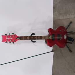 Red 6 String Electric Guitar