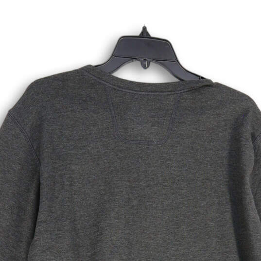 NWT Mens Gray Heather Henley Neck Long Sleeve Pullover T-Shirt Size XL image number 1