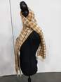 Timberland women's Brown/White Plaid Knit Scarf NWT image number 2