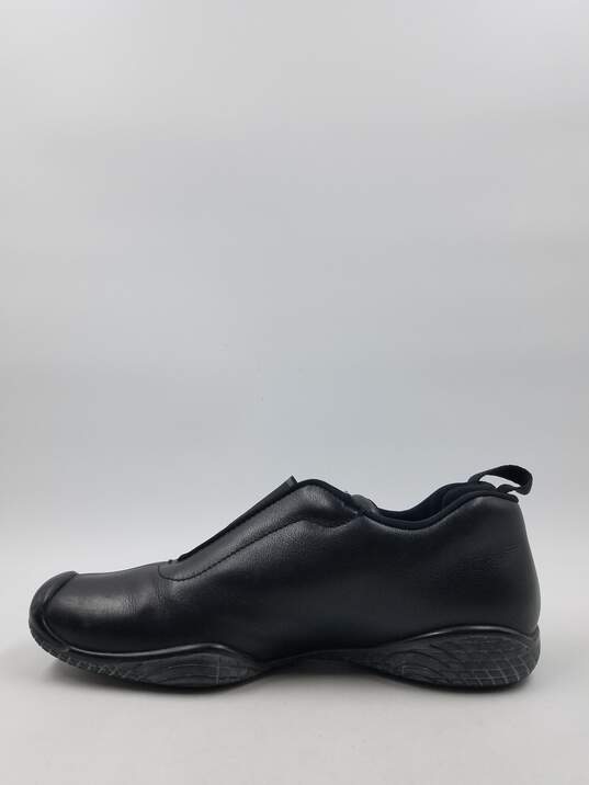 Prada Black Leather Slip-Ons M 6 COA image number 2