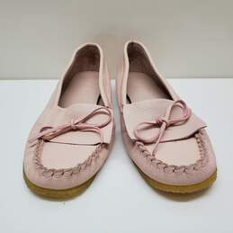 J.Crew Women's Soft Unlined Leather Loafers Pink Size 9.5 alternative image