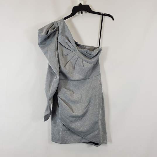 Bebe Women's Silver Mini Dress SZ S NWT image number 1