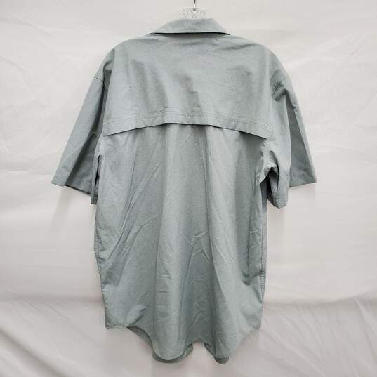 Filson's MN's Polyester Blend Ventilated Short Sleeve Gray Shirt Size M image number 2