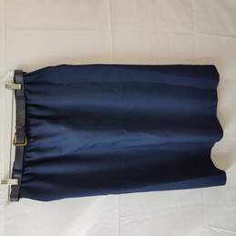 Alfred Dunner Blue Midi Skirt