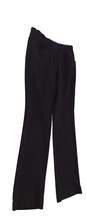 Womens Black Pockets Flat Front Straight Leg Dress Pants Size 8 image number 3