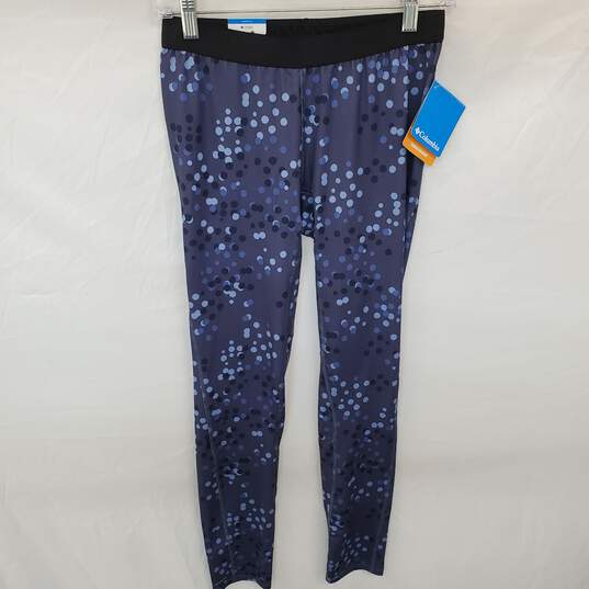 Wm Columbia Omni-shade Blue Capri Polka Dot Legging Yoga Pants Sz S/P image number 1
