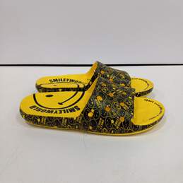 Crocs Smiley World Men's Black/Yellow Sandals Size 13 alternative image