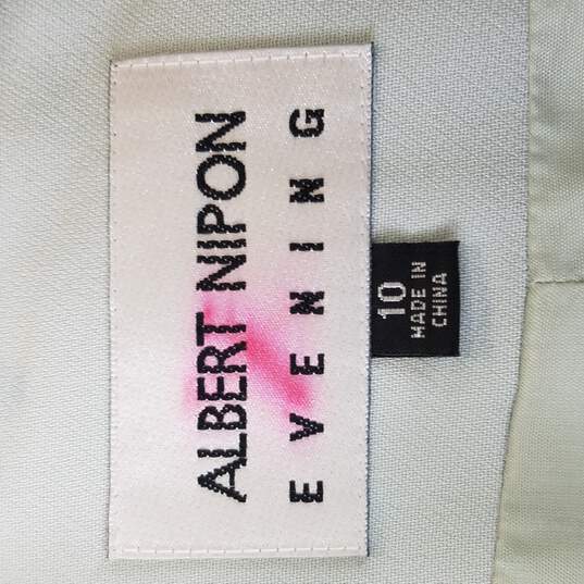 Albert Nipon Evening Women Mint Blazer Jacket M 10 NWT image number 3