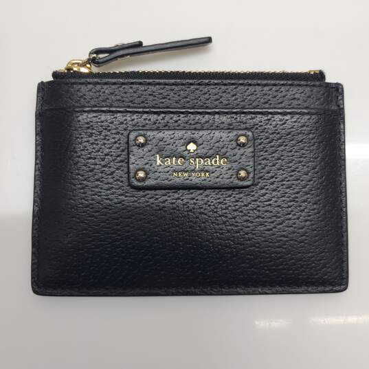 KATE SPADE NEW YORK LEATHER 4.5in x 3in COIN & CARD WALLET image number 1