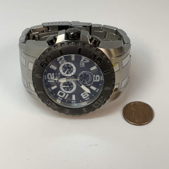 Designer Invicta Pro Diver 17394 Silver-Tone Round Analog Wristwatch w/ Box image number 2