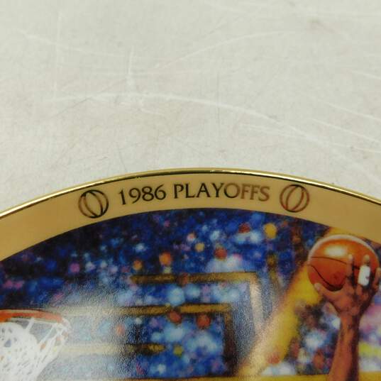 Michael Jordan "1986 Playoffs" Bradford Exchange Plate w/ COA image number 3