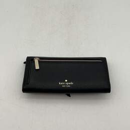 Kate Spade New York Womens Black Leather Magnetic Bifold Clutch Wallet alternative image