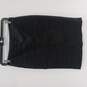 Women's Black 100% Wool No. 2 Pencil Skirt Size 0 image number 1