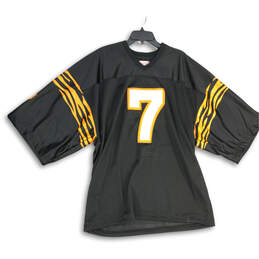 Mens Black Boomer Esiason #7 Short Sleeve Pullover Football Jersey Size XL
