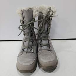 Columbia Boots Gray Womens Sz 5.5