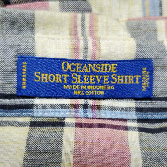 Pendleton Plaid Oceanside Short Sleeve Button Up Shirt Size M image number 4