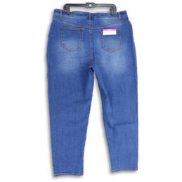 NWT Womens Blue Denim 5-Pocket Design Hi-Rise Skinny Leg Jeans Size 22W alternative image
